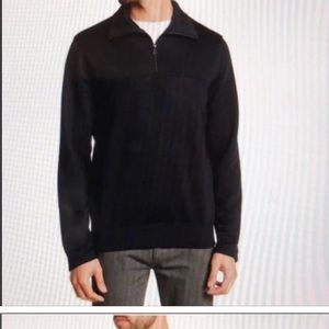 VINCE Men  Quarter Zip Jacket